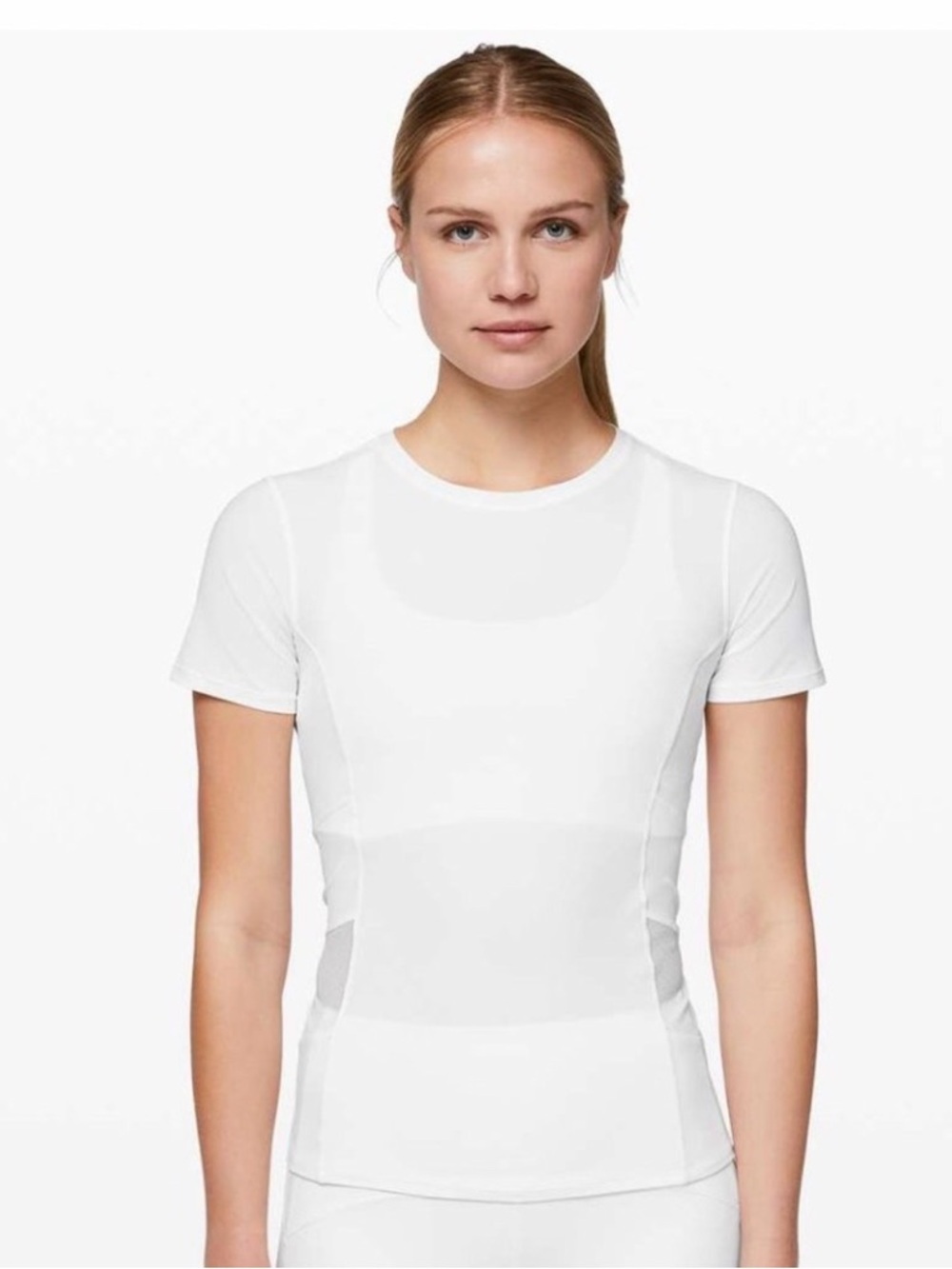 Like NEW LULULEMON Cross Court Play Short Sleeve Shirt Mesh Panels Tennis Top